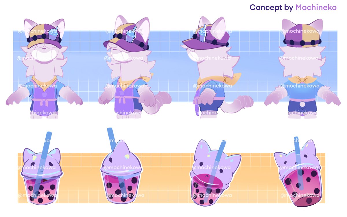 mochinekowa's tweet image. Bubble tea Doug 🧋
My concept for #supercellmake