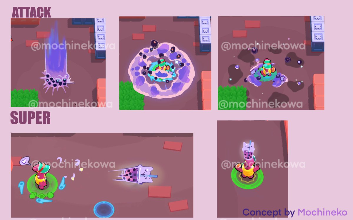 mochinekowa's tweet image. Bubble tea Doug 🧋
My concept for #supercellmake