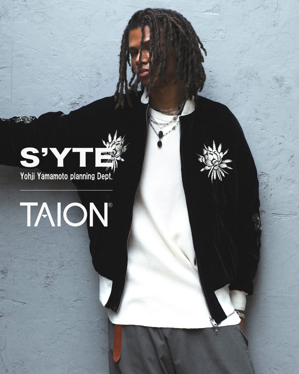 TAIONの10周年記念コラボレーション“S'YTE × TAION”リバーシブル