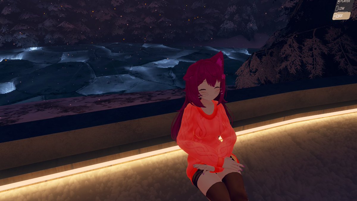 nice and warm, just like what a cat needs.
#VRChat #VRChatPhotography