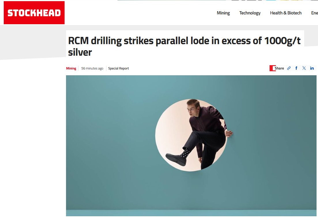 RCM unlocks new upside at Webbs.

A new parallel silver lode ~120m west of the Main Lode has been confirmed, reinforcing a repeatable multi-lode system.

Mineralisation remains open, supporting potential resource growth.

📖 Read more <a href="/stockheadau/">Stockhead</a>: loom.ly/vO4xcRc

$RCM