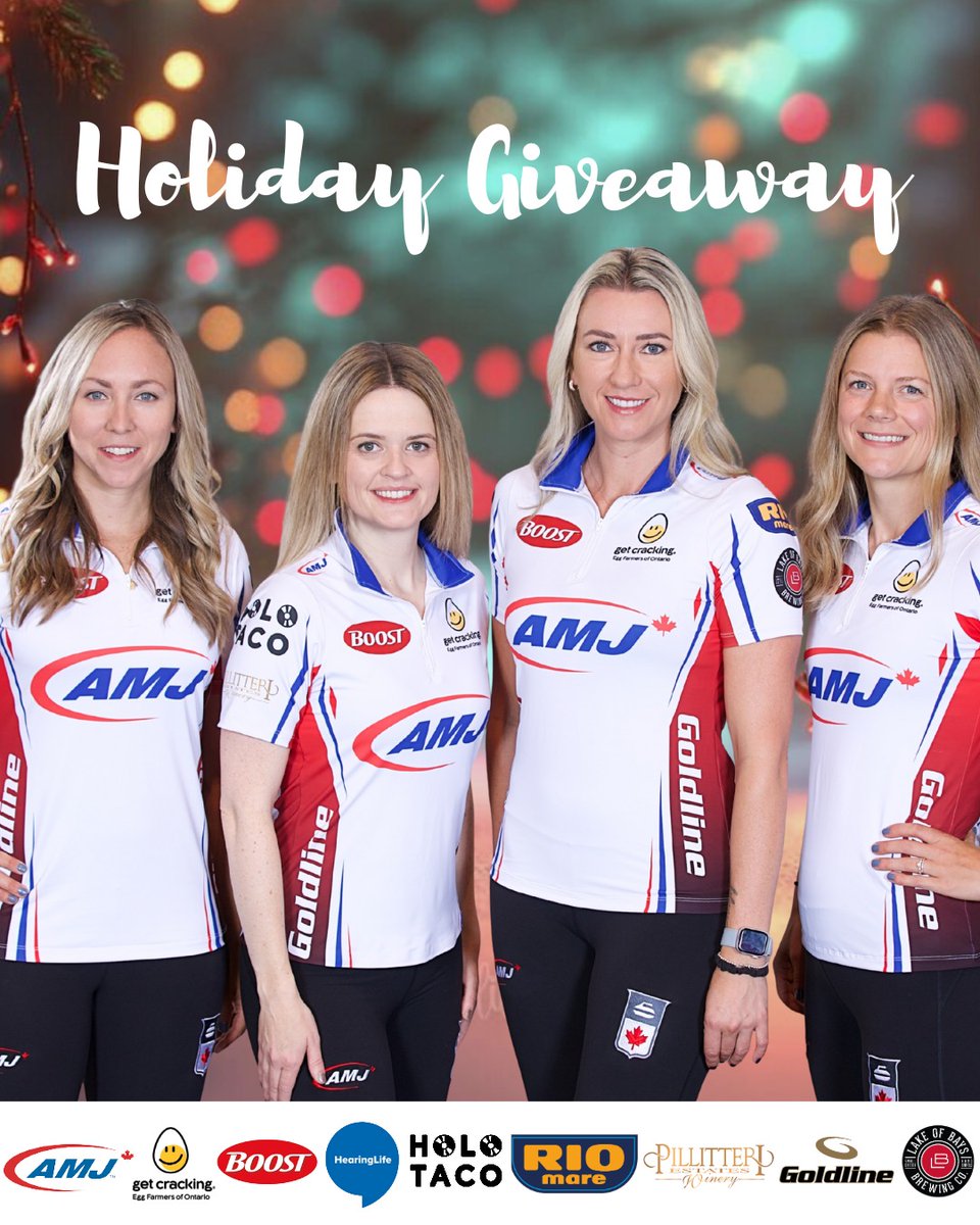 FOLLOW &amp; RT TO WIN!

🥌 Signed team jersey
🛋️ $100 gift card thefurnitureshop.ca
💅 $200 Holo Taco gift card
🧹 Goldline Carbon Fiber Impact Broom

Gift baskets from:
🥚 Egg Farmers of Ontario 
💪🏼 BOOST® Protein
🍷 Pillitteri
🐟 Rio Mare
🍺 Lake of Bays Brewing