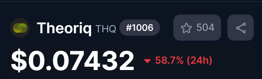 Theoriq Airdrop Claim is Live! 🪂

🔗 Claim now: claim.theoriq.ai

💰 Current price: $0.07
📊 Available on Binance Alpha, Gate, KuCoin and more

What’s your allocation?