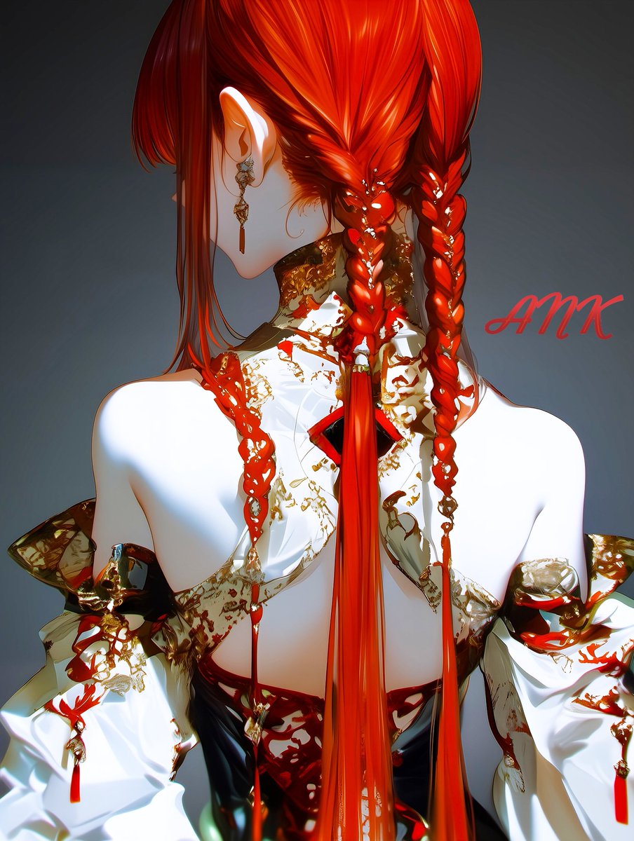 美しい女性の後ろ姿が好き❤ AIillustration︎✦︎