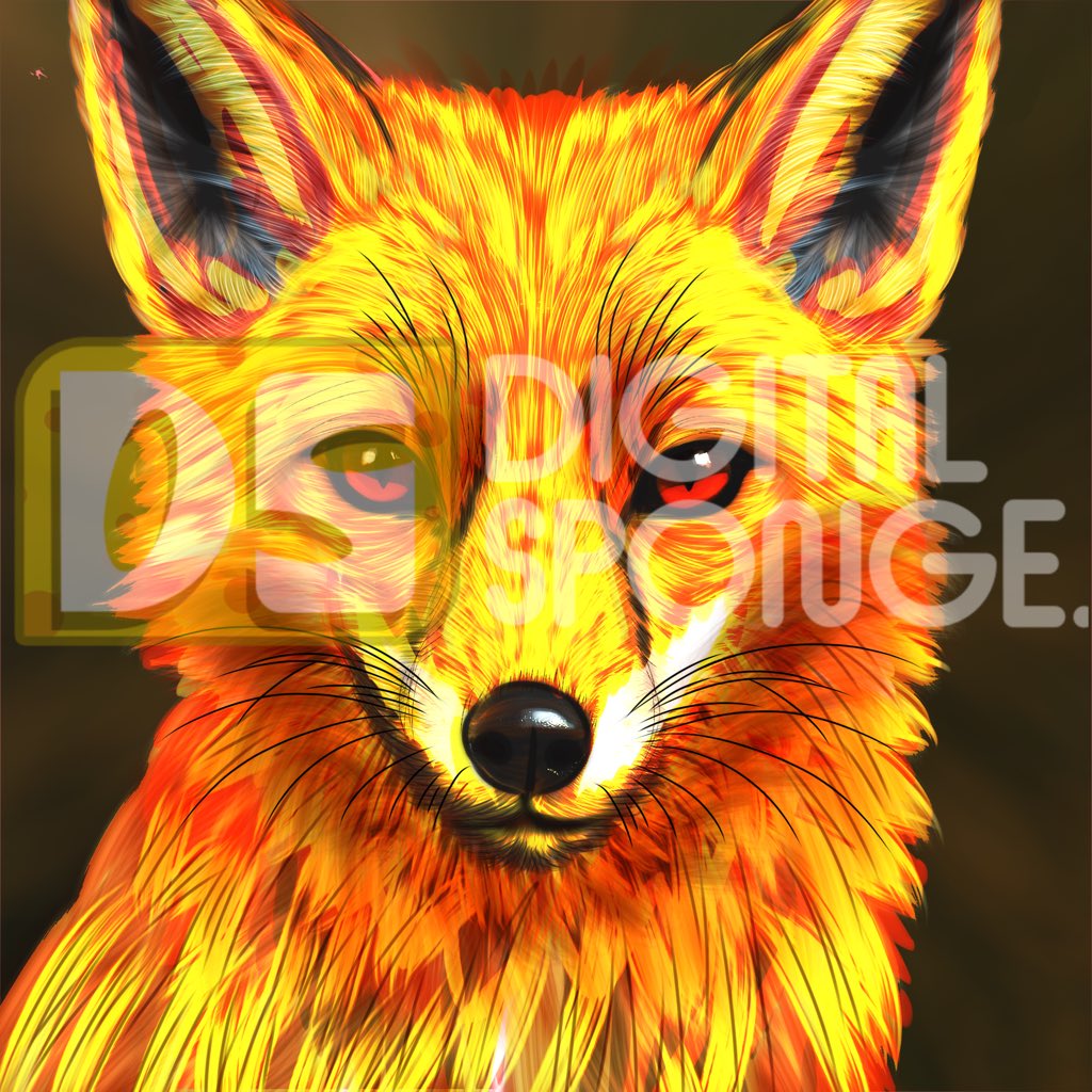 DigitalSpongeUS's tweet photo. A fox painted in fire 🔥🦊
Bold strokes, intense gaze, raw energy.

#DigitalArt #Illustration #FoxArt #ArtistOnX https://t.co/udRjjUtkgG