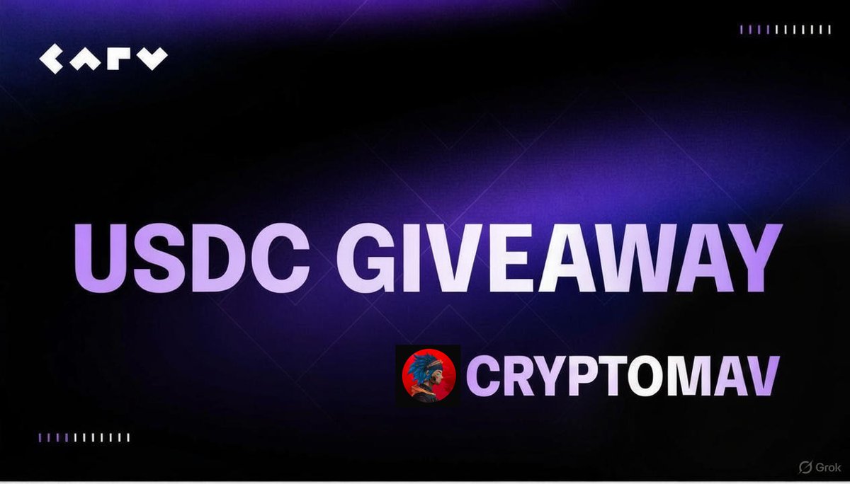 🎉 Giving away 1 USDC to 1 winners!
⏰ Ends in 72h

Join now 👇
1️⃣ RT this post
2️⃣ Follow me
3️⃣ Bind X account to your wallet via carv.io/cashie/partici…

Powered by x402 &amp; ERC-8004. <a href="/CashieCARV/">Cashie by CARV</a>

Payment Proof: a006d6027063e24c23

#Cashie #CARV #x402