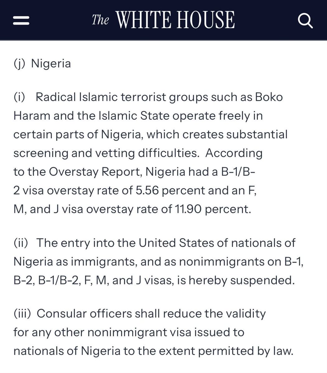 SplendorDara's tweet image. Trump has now expanded the visa ban to 39 more countries and Nigeria has been included. Ban on B1/B2, F, M and J Visas. So what happens to people who have visa appointment date from tomorrow upwards? There's no option to AVITS to cancel the appointment and request for refund. If…