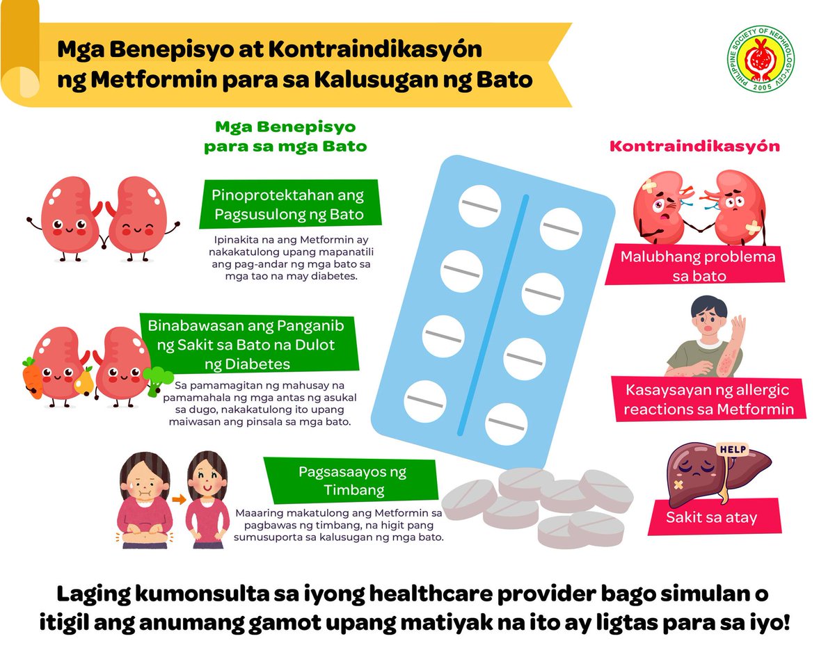 psnmanila's tweet photo. #PSN #CKD #Diabetes #Dialysis #kidneycare #Metform #PamahalaSaDiabetes #KalusuganNgBato #EdukasyonSaKalusugan #ChronicKidneyDisease #KamalamangTungkolSaGamot #WellnessJourney https://t.co/r37qbt1Qv5