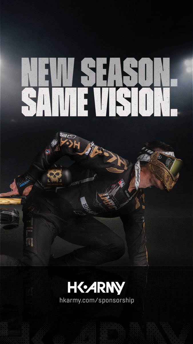 HKARMY's tweet image. New season. Same vision. Win with HK Army in 2026. hkarmy.com/sponsorship #paintball #airsoft