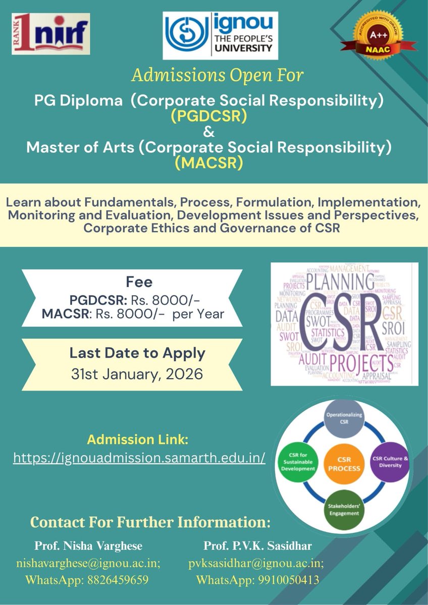 IGNOU (@officialignou) on Twitter photo 