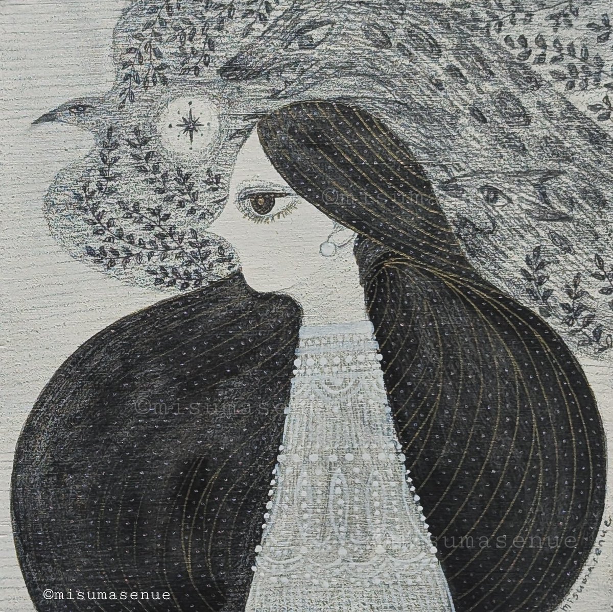 人気作家　長瀬萬純　影の肖像II 原画 人気作家 長瀬萬純 影の肖像II 原画 長瀬萬純 (Masumi NAGASE