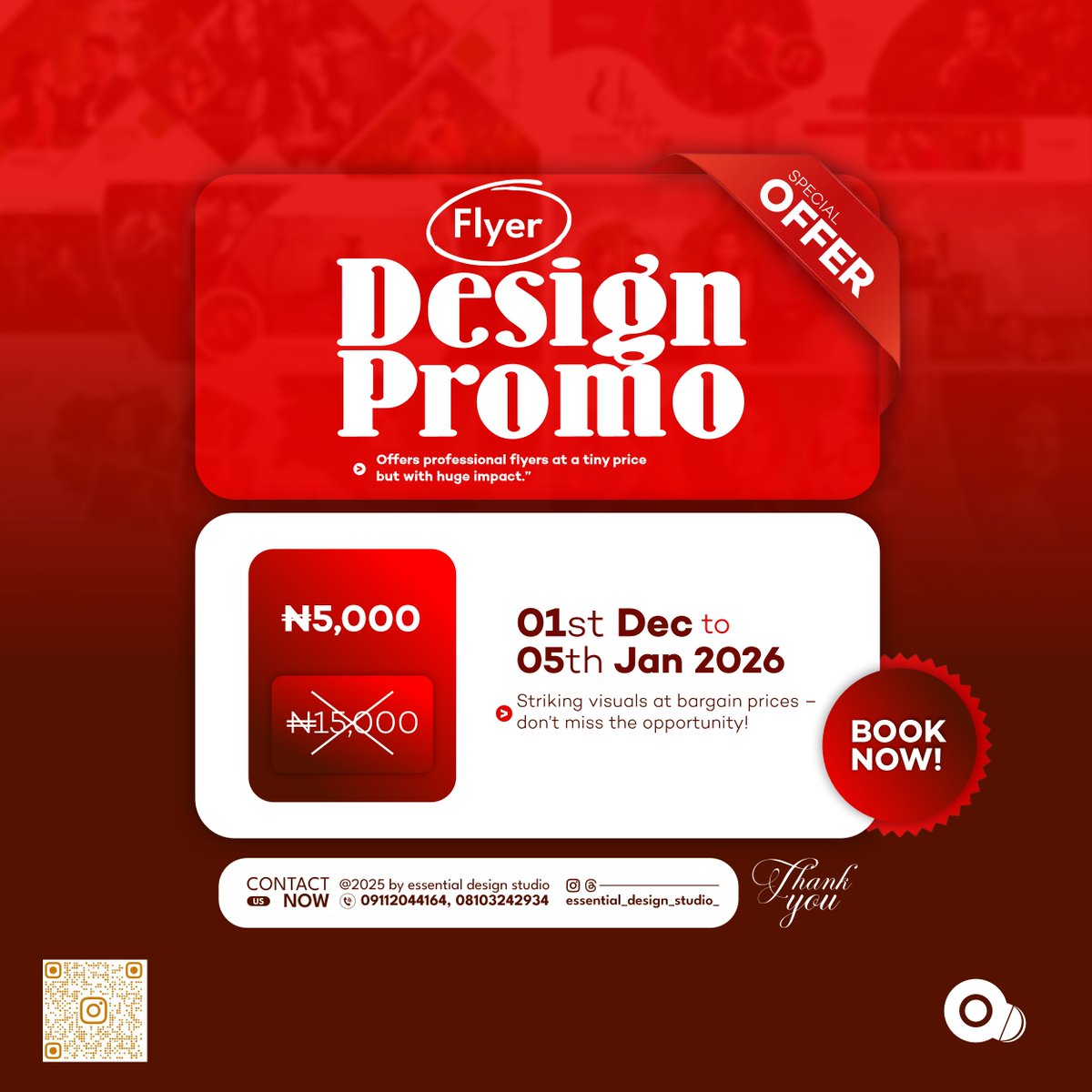 essential_e_'s tweet photo. @DearS_o_n 🎄 In the spirit of Christmas, we’re giving back BIG!
Enjoy an exclusive 66.67% OFF our flyer designs for a limited time only.
Don’t miss out — let’s make your brand shine this season! 🎨🔥 https://t.co/xGzINYl4tv