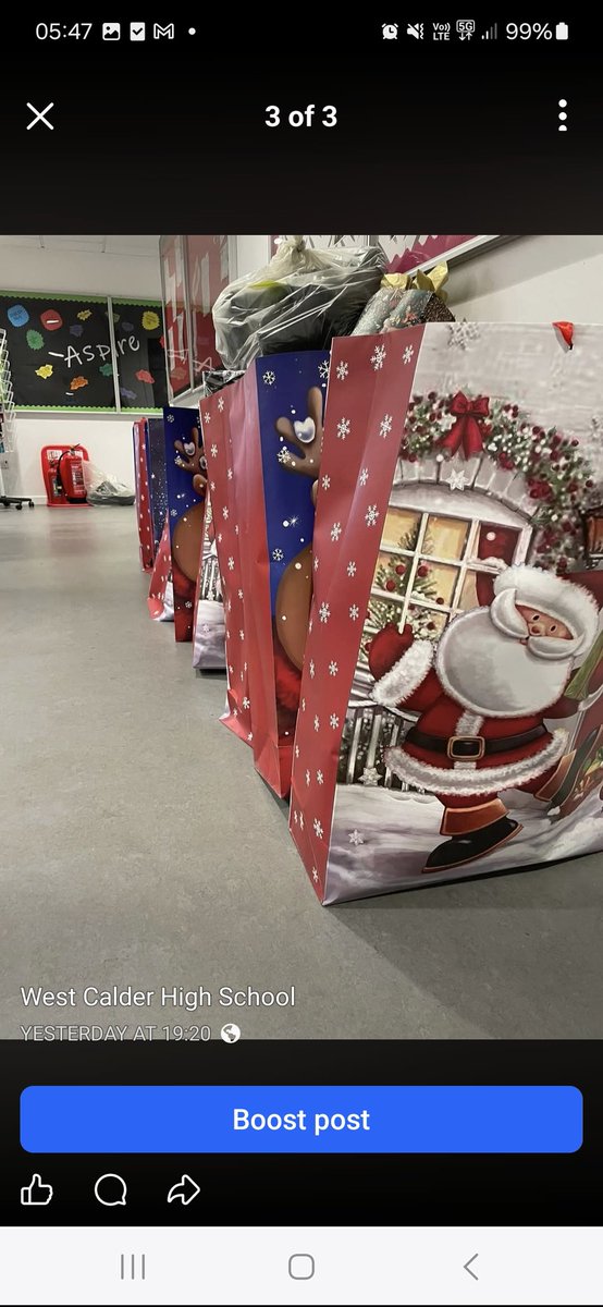 WestCalderHigh's tweet photo. On Tuesday, Santas sleigh had been swapped for the school mini bus. Along with West  Calder High School Cares, we delivered parcels to 29 of our families, to ensure that everyone can have a touch of Christmas magic.
Merry Christmas 🎄 https://t.co/luXgRF48tj