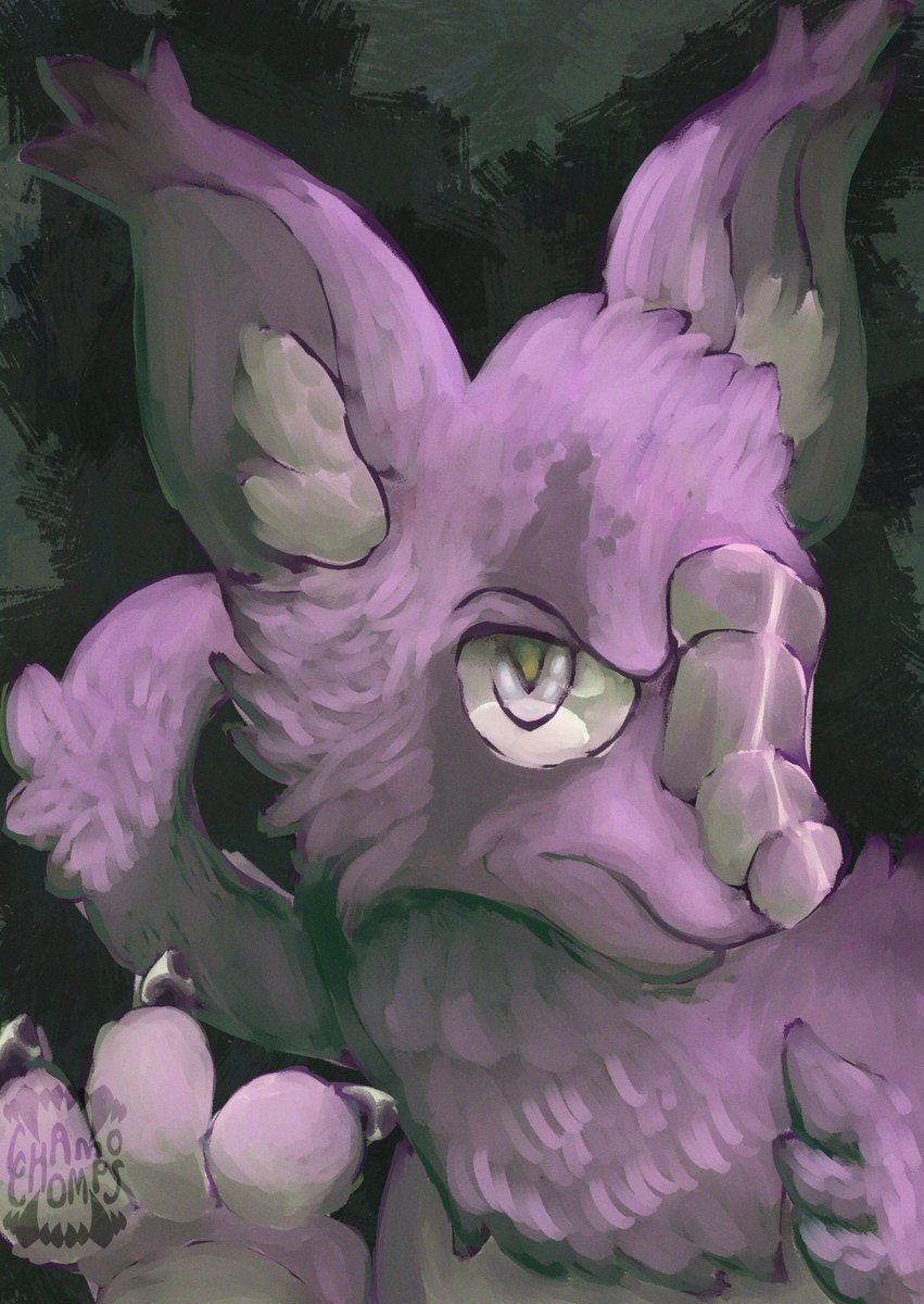 chamochomps's tweet photo. painting for kryptic-splash !! https://t.co/nwHMWNBtNe