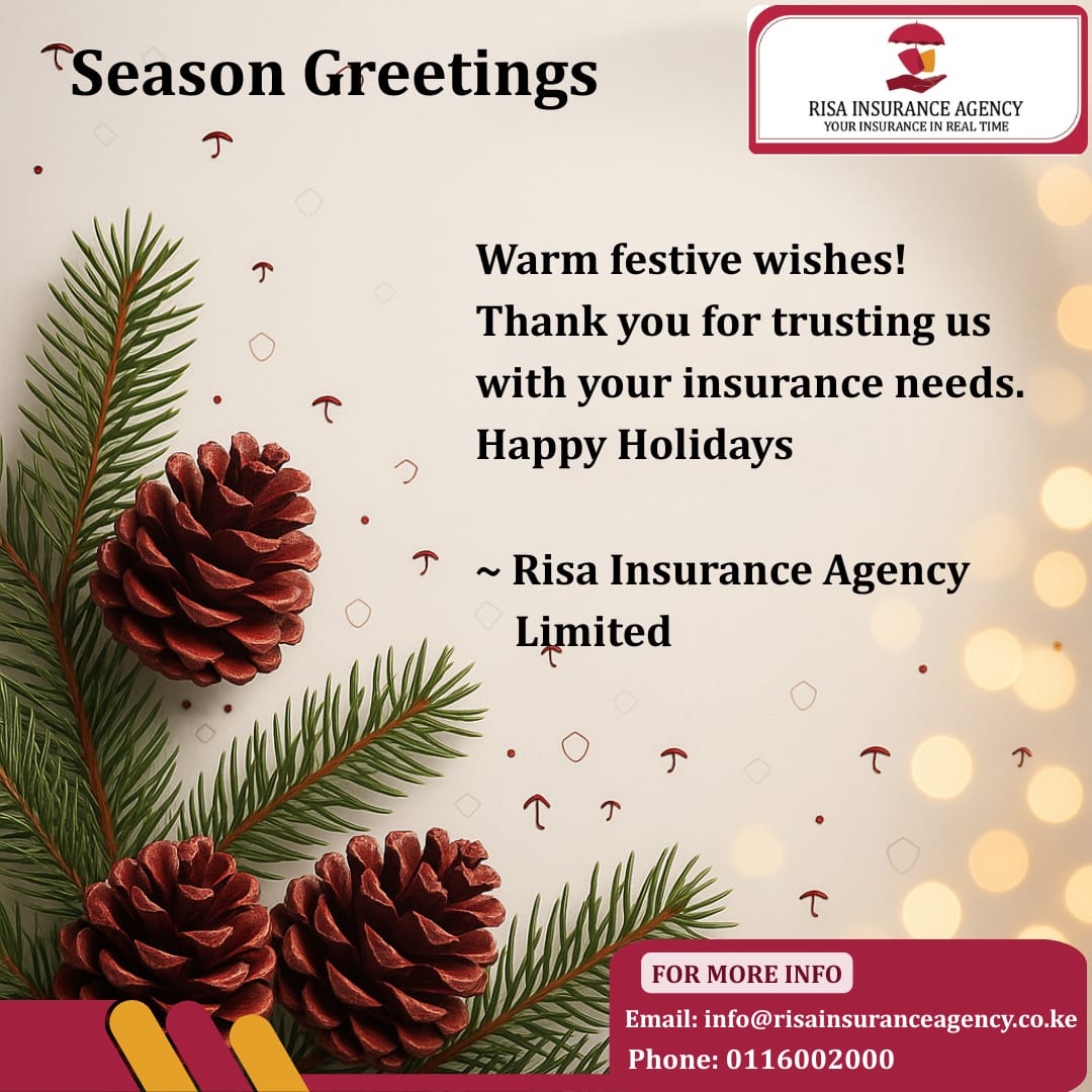 Risainsurance's tweet photo. Be protected this festive season with Risa Insurance Agency  .#festiveseason #insurance https://t.co/A2dZkCni8u