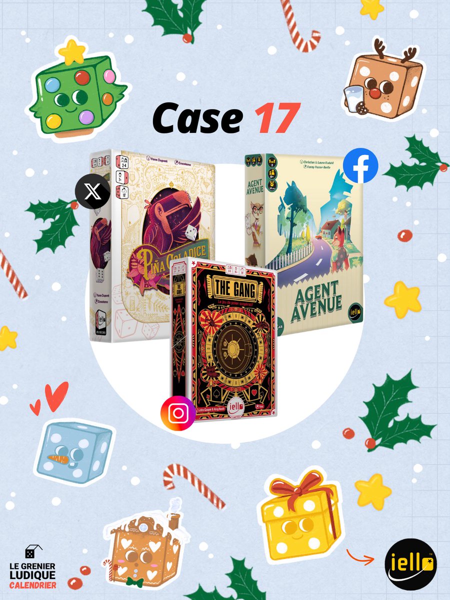 GrenierLudique's tweet image. 🔴 #CalendrierDuGrenier | Case 17

🎁 À gagner : 1 x #PinaColadice
➡️ RT + Follow @GrenierLudique &amp;amp; @IELLO_France

Ouvert à 🇫🇷 &amp;amp; 🇧🇪
✅ TAS le 19/12/25 - 20H (#Concours sur FB et IG également cf image)
ℹ️ Plus d'infos en commentaire

#jds #JeuConcours #j2s #bgg #jeudesociete