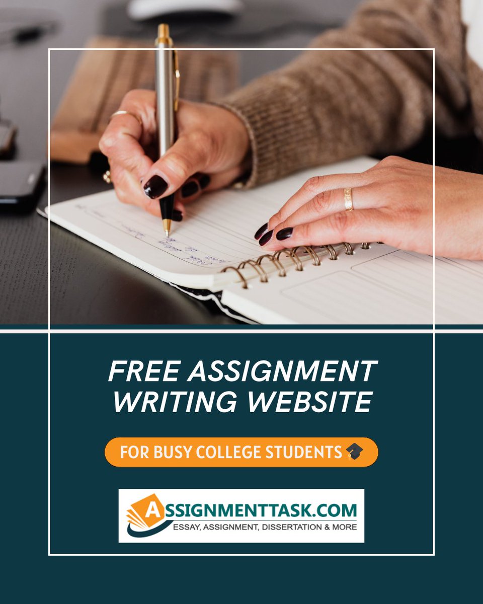 AssignmentTask's tweet image. Assignments due? Don’t panic!

Get access to a FREE assignment writing website made for college students

Visit at: tinyurl.com/9ur9wt7k

#FreeAssignment #CollegeStudents #AssignmentHelp #FreeAssignmentSamples #PlagiarismFree #AIFreeContent #StudentLife #assignmenttask
