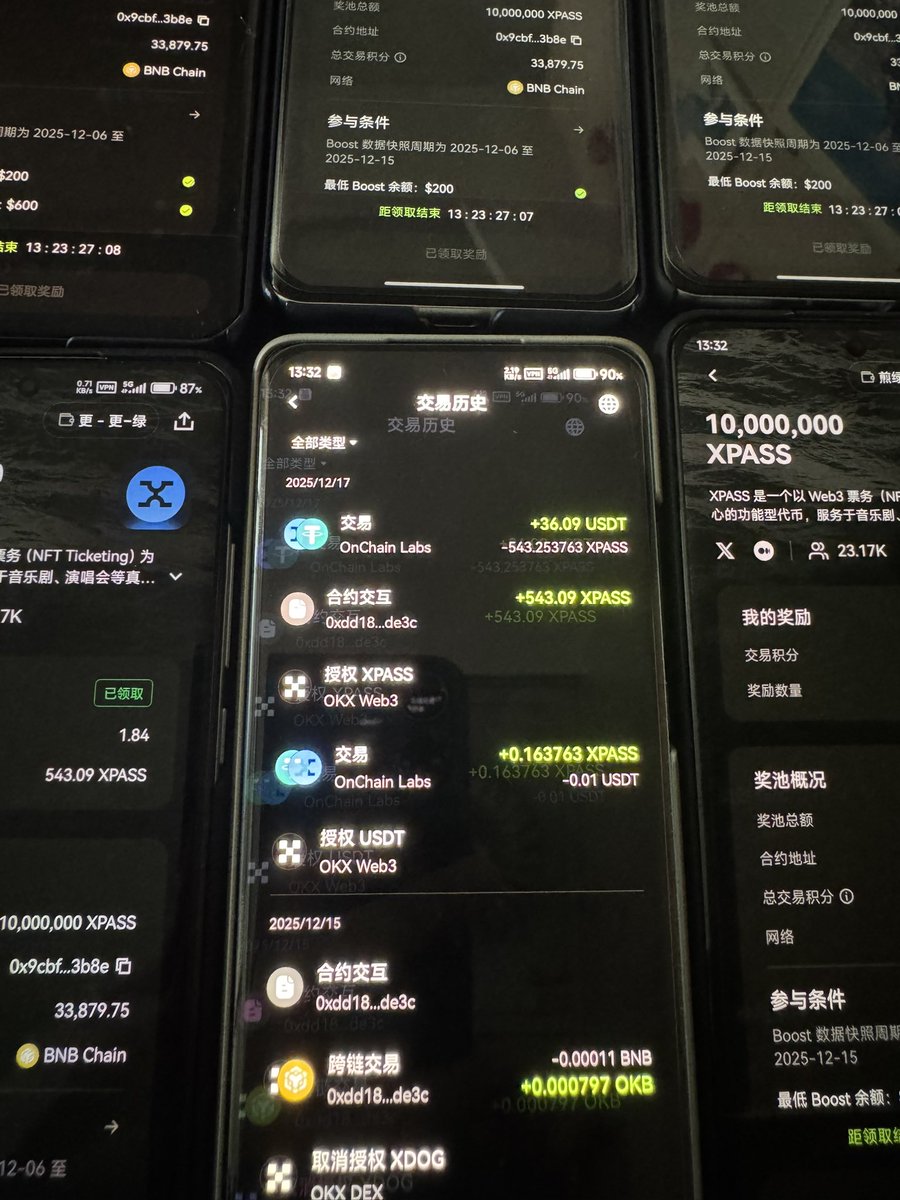 0xKylex's tweet photo. #OKXBoost 上周刷 $NIGHT 的20个号还在发挥余热，麻了

#XPASS 空投卖了700u 单号36u

这次比预期的还要高，提前授权跑得快，卖得高，美滋滋。

$RLS 在0.0165套保了10个号，现在跌回0.013，没套的老铁反撸更多，我今晚错峰刷，明天插针行情不好做 https://t.co/VGzmz4htyk