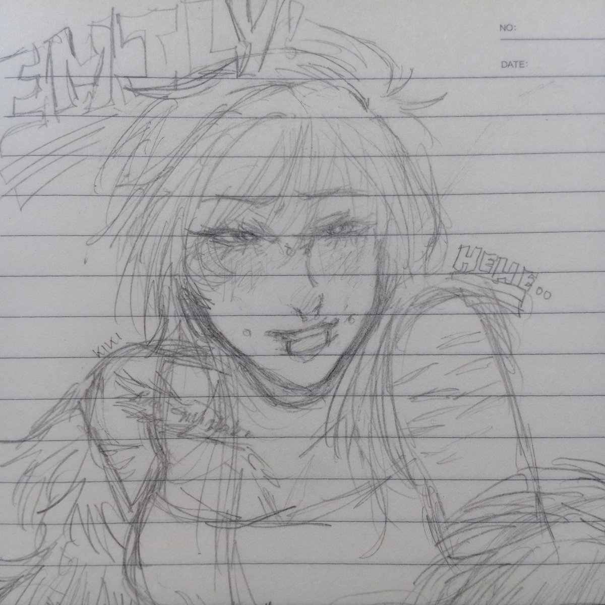 myrx_00's tweet photo. hi hi hi hi i'm back,, HERE'S EMILY ART !! #classof09 #emilyco09 https://t.co/f0nmozQcq8