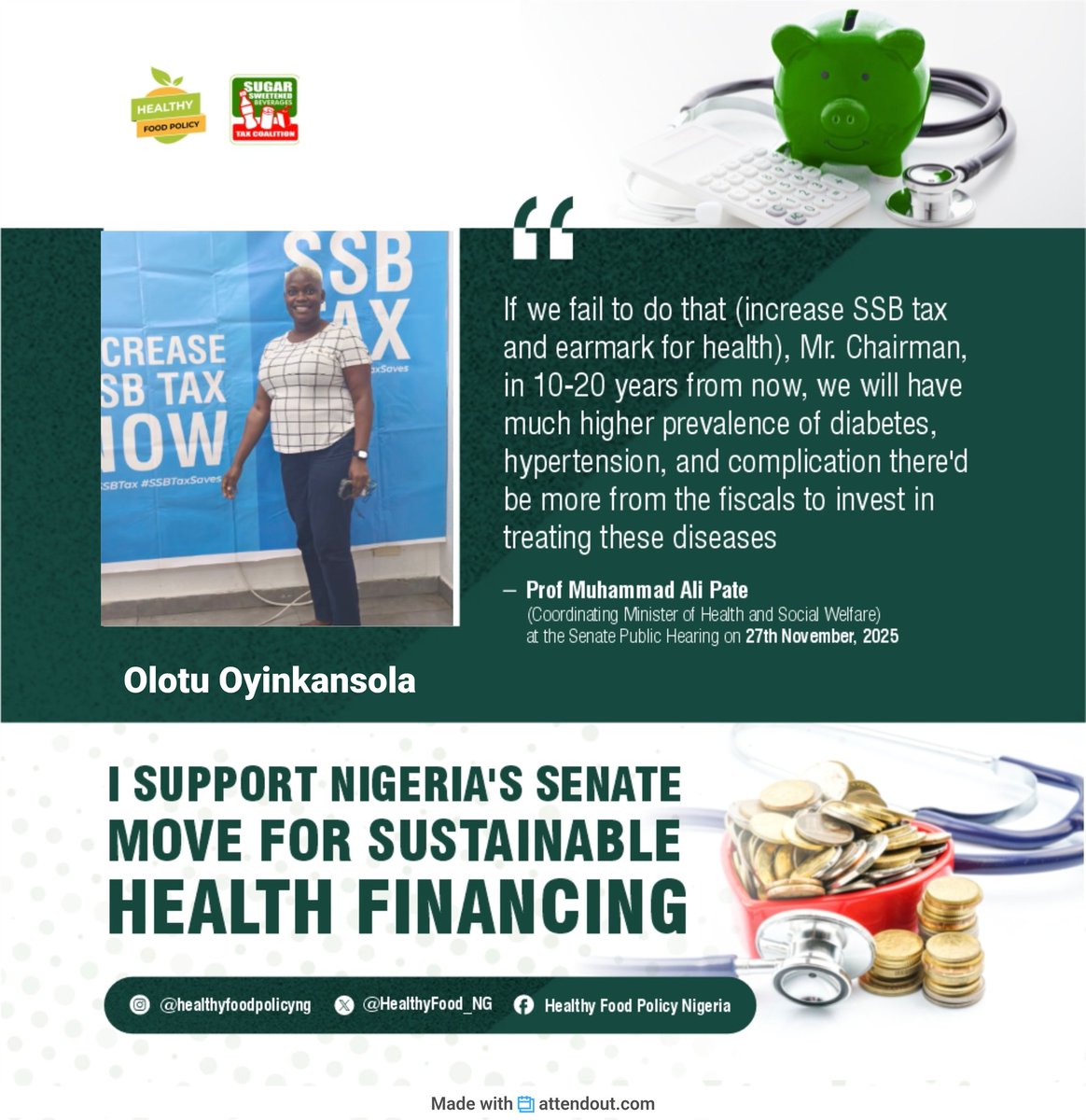 #SSBTaxSaves
#SSBTax
<a href="/CAPPAfrica/">C A P P A</a> <a href="/HealthyFood_NG/">Healthy Food Policy</a>