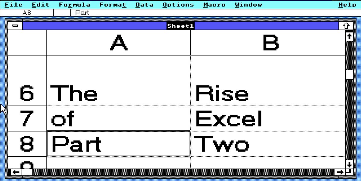 RetroTechReads's tweet photo. The rise of Excel part 2 is now live! 

There is no paywall on this one, so it can easily be shared with anyone who might be interested :) 

https://t.co/zk0eUz6Inm https://t.co/LnIMP1tpEy