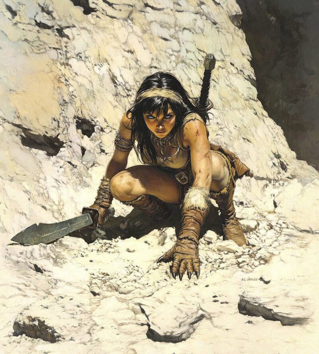 cimerians's tweet image. 'Worthy Opponent' by artist Brian C. Hailes
#fantasyart