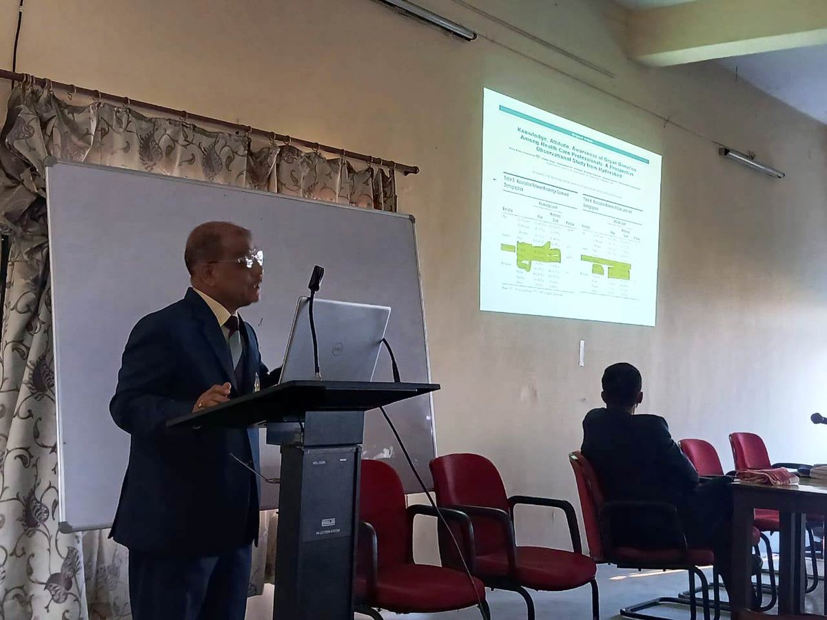 Awareness Meeting on Deceased Organ Donation conducted at Srimanta Sankaradeva University of Health Sciences on 16/12/2025 .Director, ROTTO Guwahati and Jt. Director,ROTTO Guwahati presented on the various aspects of deceased organ donation.