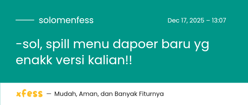 Solo Menfess tweet media