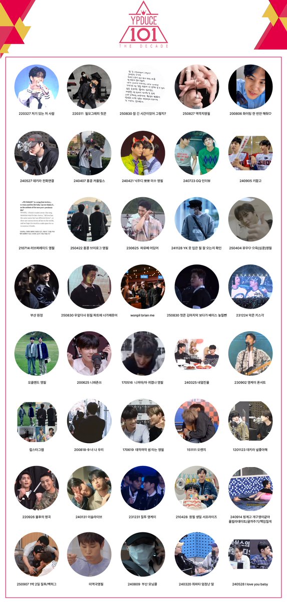 YPDUCE's tweet image. ʏᴘᴅᴜᴄᴇ𝟣𝟢𝟣  𝙏𝙝𝙚 𝘿𝙚𝙘𝙖𝙙𝙚 

 영필듀스 최종 투표 체크리스트 입니다. 

프로듀서님의 최애 원픽이 데뷔할 수 있게
#저기_있는_저_영필 해시태그를 사용하여 홍보해주세요!  

투표 기간: 12/19~23 (5일간)

#영필듀스 #YPDUCE #영필