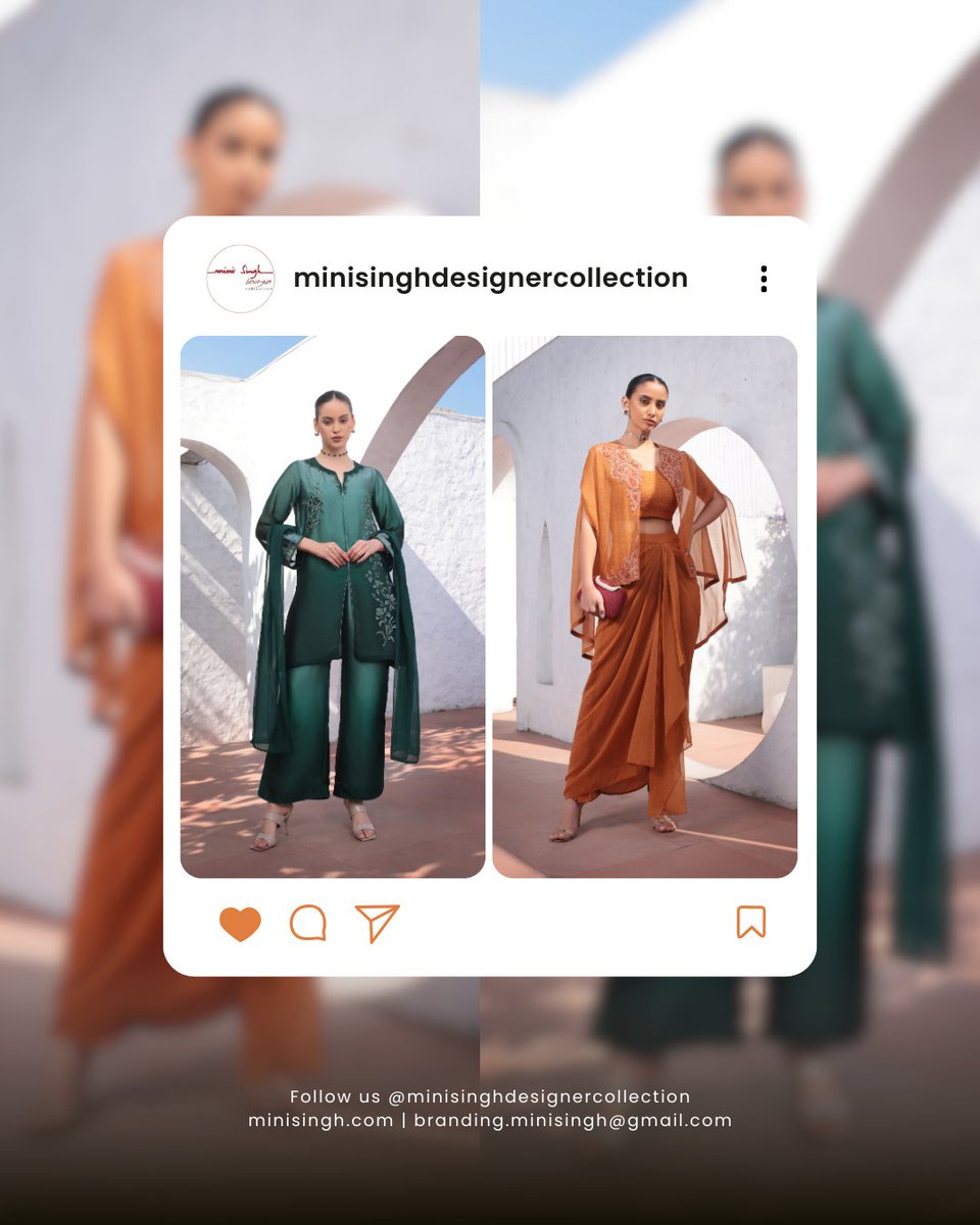 UtkristSMO's tweet photo. The Rust Orange Drape Set with Cape and Green Ombre Pakistani 3 Piece Set is perfect for adding elegance and style to your wardrobe, available in all sizes and for bulk orders.

Product link: Orange Drape and Green Ombre

#FashionInspiration #ElegantStyle    #MiniSinghDesigner https://t.co/BOf9u827Ie