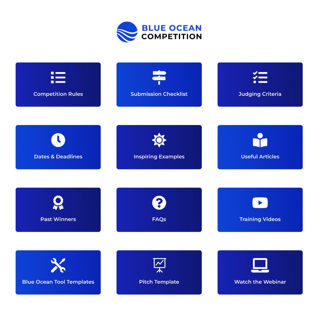 The Blue Ocean Student Entrepreneur Competition has many resources to help you get started with your pitch, including a Mini-Course, videos, templates, and more. Check out the resources here and register now: blueoceancompetition.org/resources/for-…   

#blueoceancompetition #blueoceanstrategy