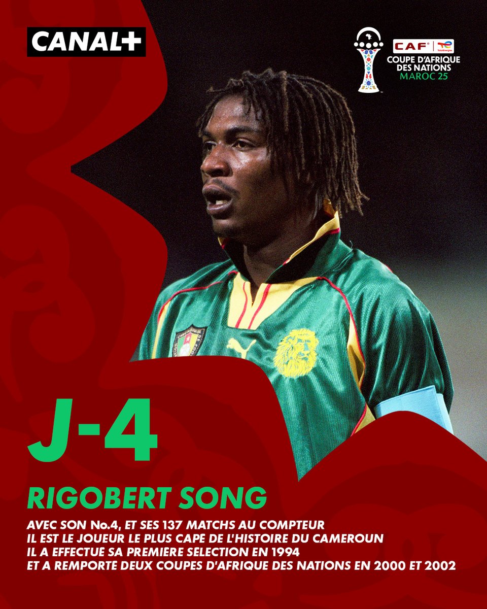 #CANALPLUSCAN 🌍️ : "Quand tu sais que tu es en danger, tu n'es plus en danger. C'est quand tu ne sais pas que tu es en danger, c'est là où tu es en danger".

Rigobert Song 💪🏼 🇨🇲