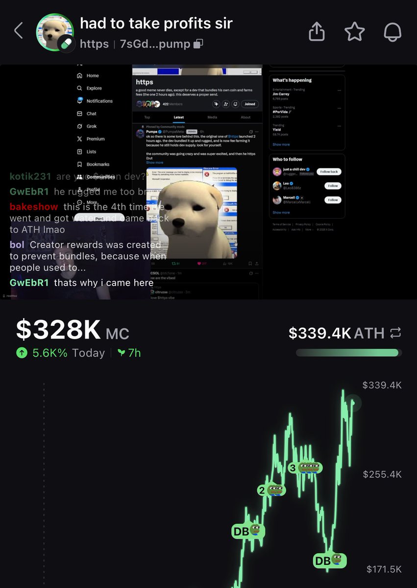 don’t know who this dude is but he’s got 300 trenchers on his pf livestream 

watching him talk about the state of memecoins etc 

nigga is giving therapy lessons here, teaching us how to dream again 😂
