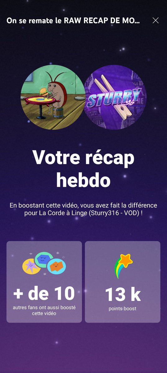 Yo <a href="/Sturry/">Sturry</a> , petite question, à quoi servent les boosts concrètement ? Je vois que ça a "fait la différence pour la corde à linge" tu gagnes de l'argent sur les boosts ? C'est utile pour toi ?