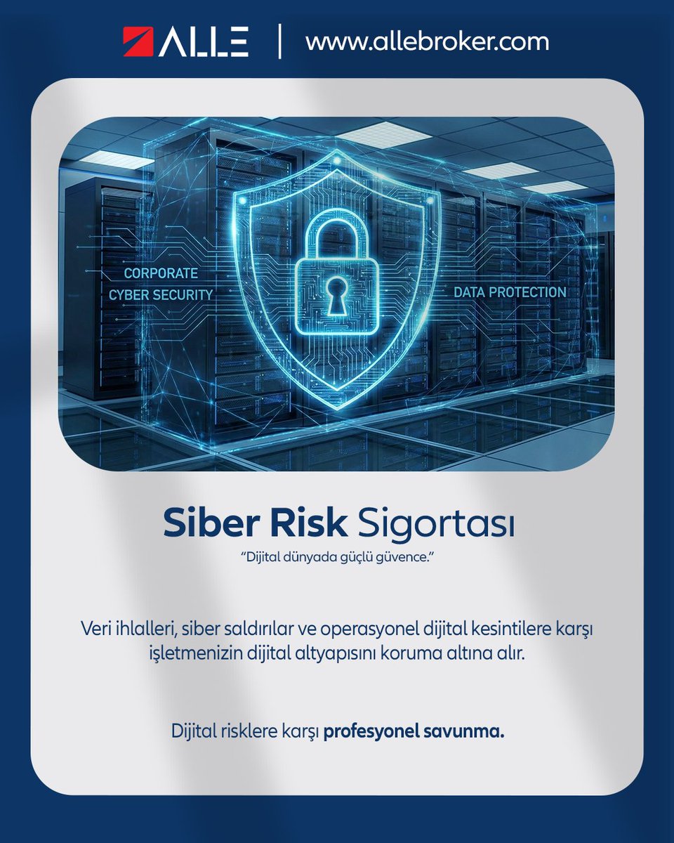 AlleBroker's tweet photo. KOBİ’nizi büyütürken riskleri kontrol altına almak, sürdürülebilir başarı için kritik bir adımdır. Geleceğe daha güvenle bakmak için doğru teminatlarla ilerleyin. KOBİ’niz için güçlü bir güvence, ALLE ile mümkün.
🌐 https://t.co/hS9ctkxqBq #KOBİ #kobisigortası #işletmesigortası https://t.co/Q2Vjrrskec