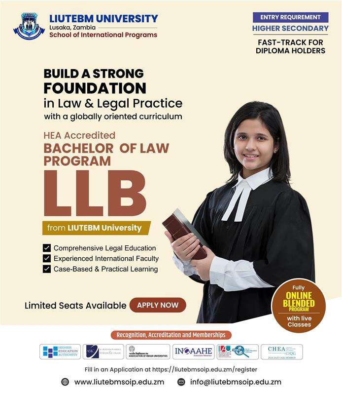 GradxsLitbeum's tweet photo. Build a strong foundation in law ⚖️

🎓 Bachelor of Law (LLB)
🏛 LIUTEBM University
🌍 HEA Accredited | Fully Online Blended Program

👉 Apply now: https://t.co/jwokbJTnqc

#LLB #BachelorOfLaw #LIUTEBMUniversity #LegalEducation #StudyLaw #FutureLawyer #OnlineEducation https://t.co/6wEVe3tzJY