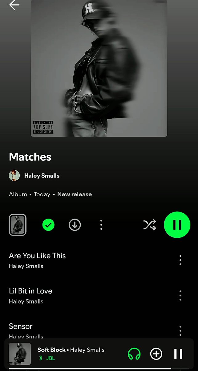“We don't have to call it what it is”-Lil bit in love. 
🥳🥳 Another deep album 
Congratulations <a href="/HaleySmall/">Haley Smalls</a>.