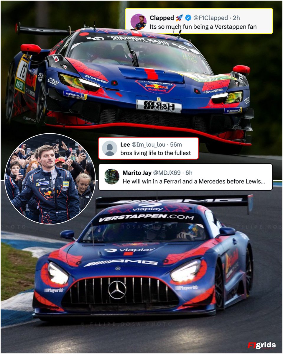 maxime さま　3点 Even during breaks, Max Verstappen keeps racing. From GT3 tests to