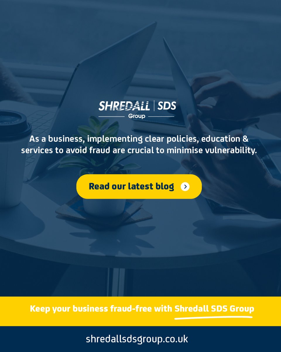 🔒 Fraud threats are evolving fast.

Is your business prepared? Strengthen controls, boost awareness, and protect your data.

👉 Read now: shredall.co.uk/blogs/blog/gui…

#FraudPrevention #BusinessSecurity #ShredallSDSGroup