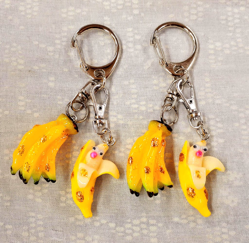 昨日6個持って行ったバナナんボーのキーホルダー🍌ありがたいことに