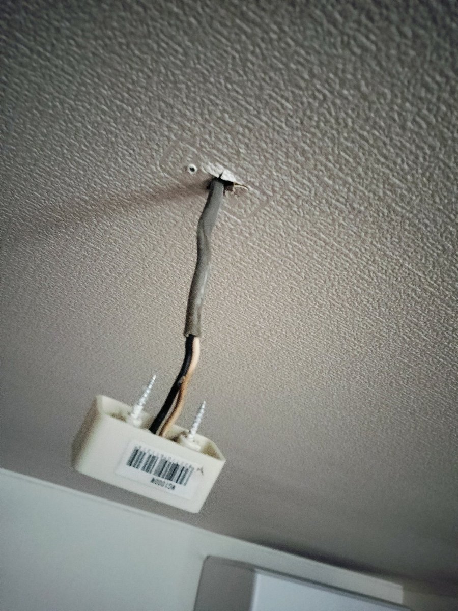 なんか、照明取り付けしてたら出てきたんだけど、、、
もしかして石膏ボード相手にアンカー付けない感じ？