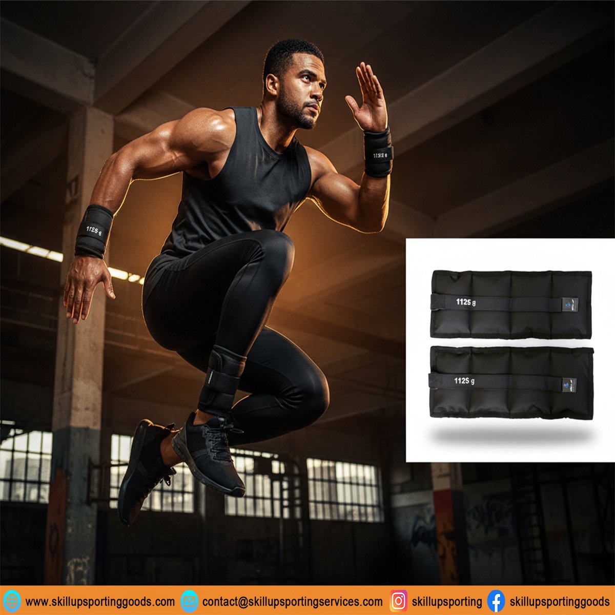 skillupsporting's tweet photo. Athletes don’t avoid the burn. They chase it. 🔥

Strap on premium wrist + ankle weights and turn every home workout, run, or training session into strength training that actually changes your body.
Sweat‑proof. Secure Velcro lock. Multi‑weight design for serious athletes only. https://t.co/jrpinbBt2A