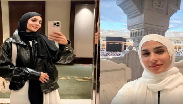 آن الرفاعي تؤدي العمرة بعد انفصالها عن كريم محمود عبدالعزيز 