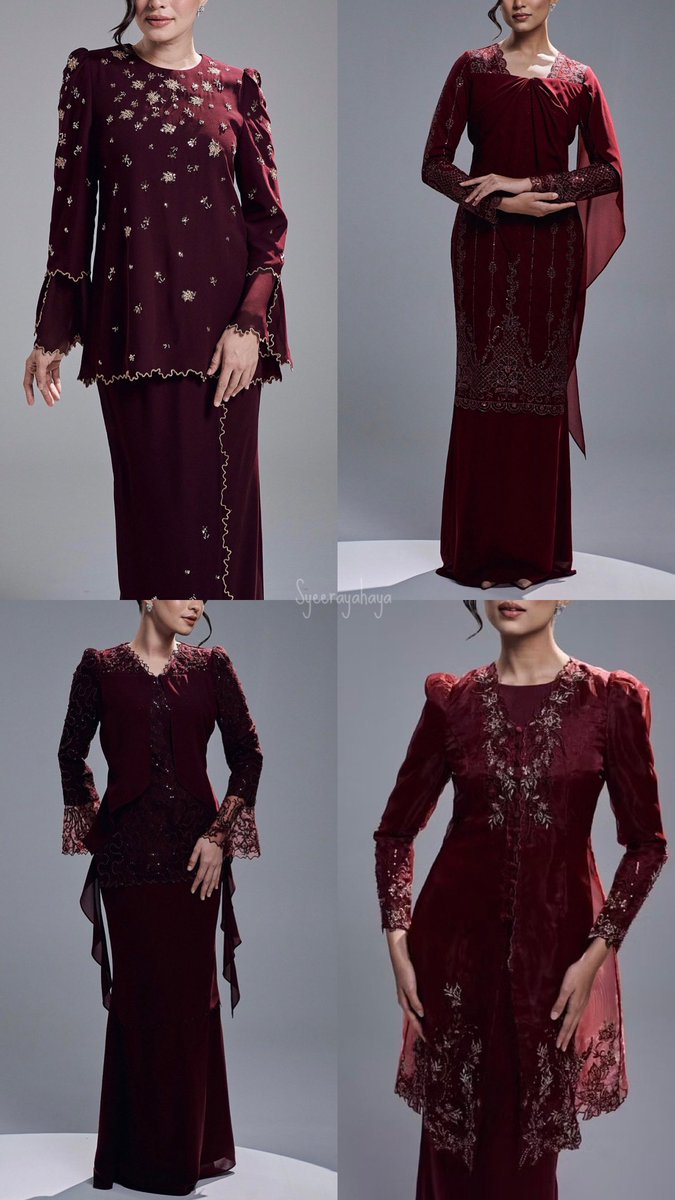 syeerayahaya's tweet photo. Brand paling tak rilek tiap kali nak raya 😭 cantik namampos semua. Price pun within budget. Siapa tema maroon wine burgundy, mari sini rapatkan saf 😃 https://t.co/Ux239VWEsX