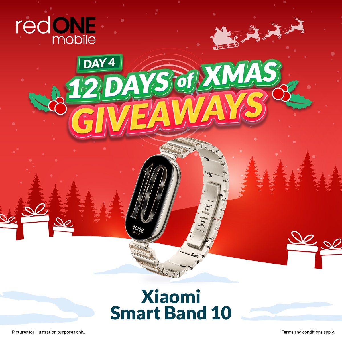 redONEMobileMY's tweet photo. Your new companion for health, fitness, and everyday motivation! 💪
Day 4 Prize: Xiaomi Smart Band 10 ✨

How to join:
1. Follow 5 redONE Mobile social platform (X, IG, FB, TikTok and Threads)
2. Tell us why YOU deserve this Christmas gift in short sentence.
3. Drop down all your soc med username!

Santa will choose who's the winners daily!

#redONEMobile #12DaysofChristmas #XmasGiveaway #MerryChristmas #redONEMobileMemangBest #redONEMobileKanAda