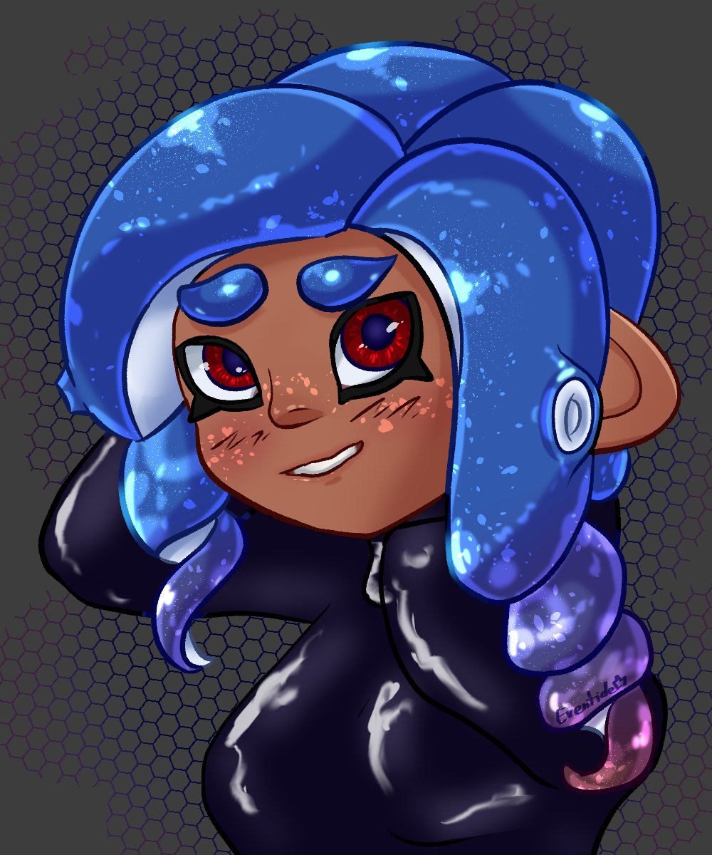 Hey <a href="/piparkaq/">pip</a>, I borrowed Pippy for expression practice! Hope that's alright. The pose you did yesterday would not leave my head, haha! 🐙💙