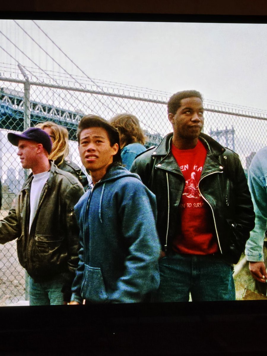 MadRyantist's tweet photo. Things I've often wondered as now-grown Child Of The 90s: how did @MichaelJaiWhite *not* pass his audition for The Foot? Like, dude didn't even make it to the bell test! #SecretOfTheOoze4K #ArrowVideo https://t.co/OxJlxuhMwA