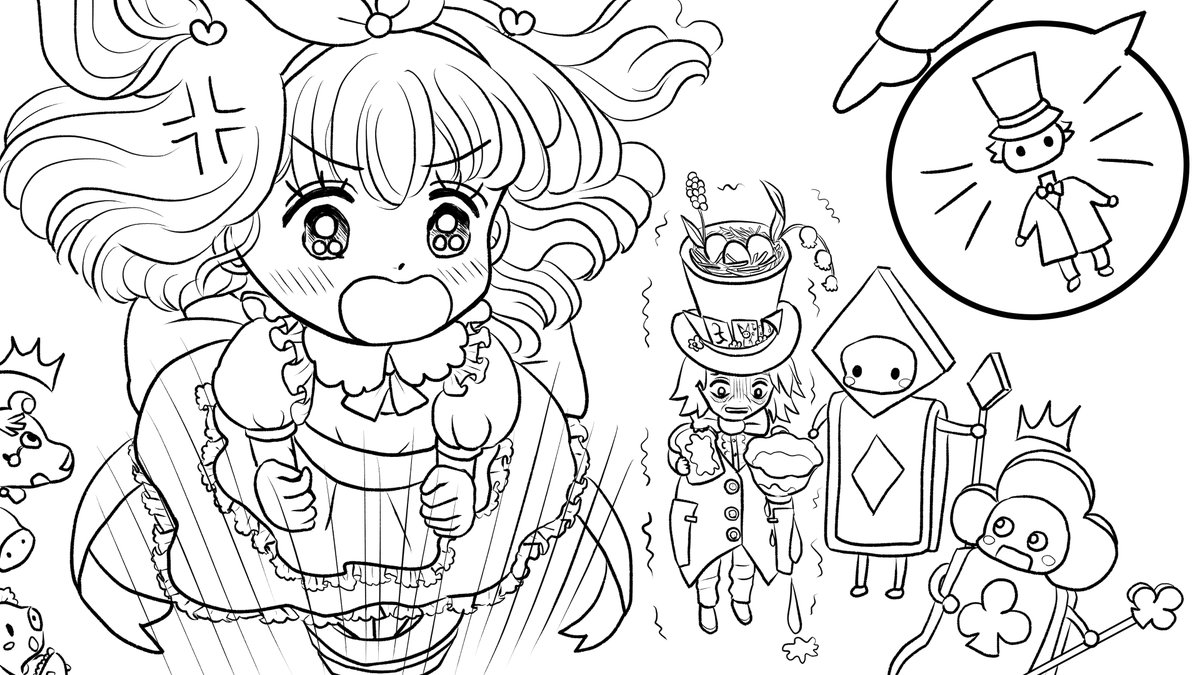 昨日描いた絵です( ゜Д゜)
恋の魔法とおまじない747-5ラフ
福娘童話集不思議の国のアリスペン入れ
昨日はこれだけです(*'Д`)
今日はこれから下っこの公文の先生と面談です
引きこもりで家族以外の人間と話すの久しぶりでちゃんと会話がなりたつか心配だったり
#恋の魔法とおまじない #イラストAC 