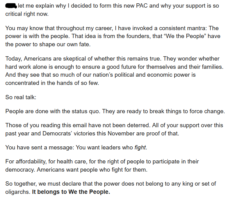 PoliticsVillage's tweet image. #KamalaHarris explains why she created her Fight for the People PAC...

#Kamala #KHive #Kamala2028