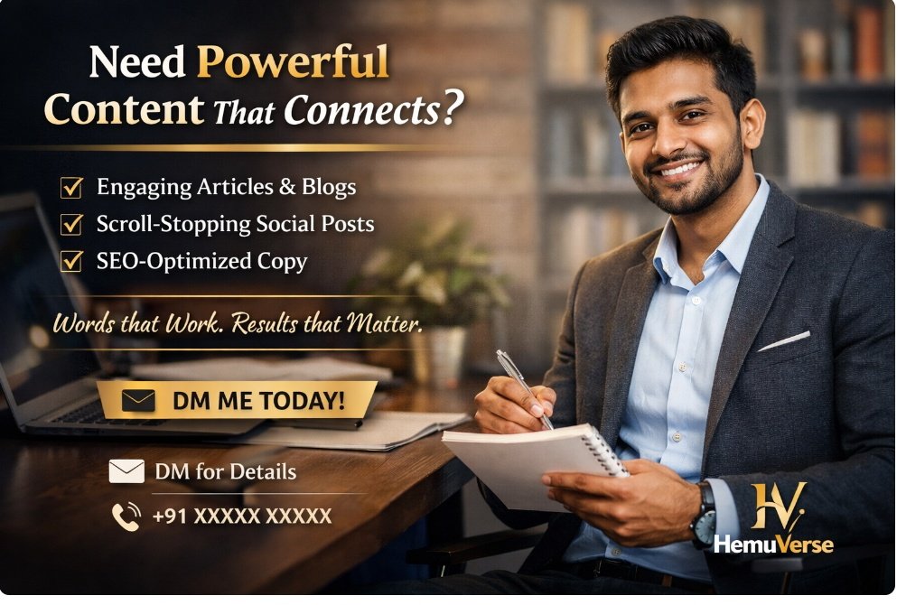PheranReports's tweet photo. I’m HemuVerse, and I create:
📝 Articles
✍️ Blog Posts
📱 Social Media Content
Content that engages, informs, and drives results.
📩 DM me today to get started!
#ContentWriting #FreelanceWriter #HemuVerse #Blogging #SocialMediaContent #WriteWithImpact https://t.co/rsl7CGV9UM